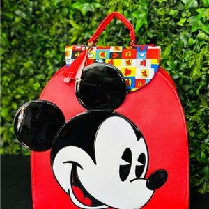 Mickey Mouse Red Backpack Purse